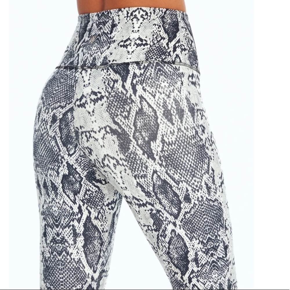 Marika black snake leggings, soft and they stay up